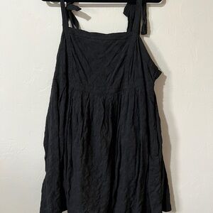 Old Navy Black Textured Mini Dress